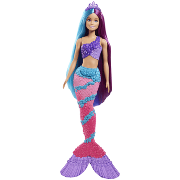Barbie Dreamtopia Mermaid Doll with Extra-Long Two-Tone Fantasy Hair