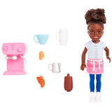 Barbie Chelsea Doll and Accessories Barista Set for Kids Ages 3+