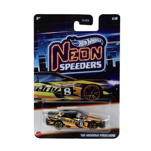 Neon Speeder 2025 Edition 1:64 Scale 98 Honda Prelude Die-Cast Vehicles For Ages 3+