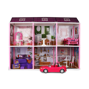 Super Star Dream Doll House | Girls Role Playset | Pretend Play | Doll House with Furniture | Dollhouse Accessories | Imaginative Play | Playhouse | For Kids Age 3+ years