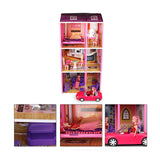Super Star Giant Three Story Doll House | Girls Role Playset | Pretend Play | Doll House with Furniture | Dollhouse Accessories | Imaginative Play | Playhouse | For Kids Age 3+ years