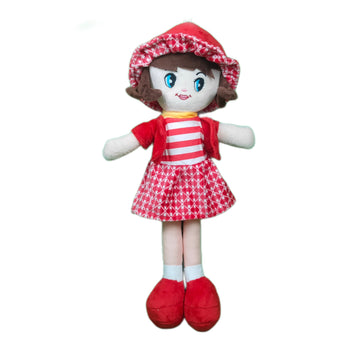 Winky Rag Doll Plush Soft Toy Wearing Pink Dress for Ages 3 Years and Up, 40cm