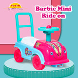 Barbie Mini Ride On | Push Ride-on | Push Car with Storage | Ride-On Car with Backrest | Ride On for Toddlers | For Kids 3+ years