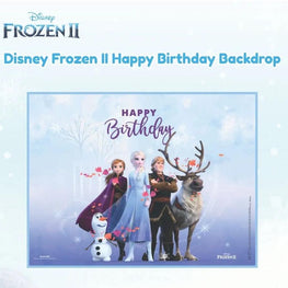 Disney Frozen Happy Birthday Backdrop, Pack of 1