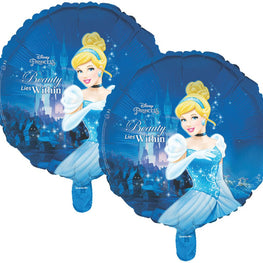 Disney Princess Cinderella Round Foil Balloon, Pack of 2