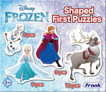 Frank Disney Shaped First Puzzles Frozen Jigsaw Puzzles- 3,6,9,12 pcs