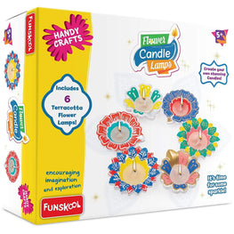 Handycrafts - Flower Candle Lamps - Art & Craft Decorating Kit for Ages 5+