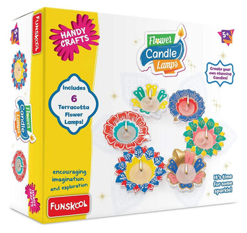 Handycrafts - Flower Candle Lamps - Art & Craft Decorating Kit for Ages 5+