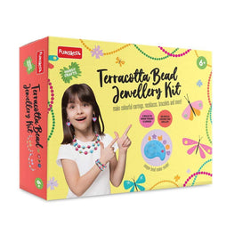 Handycrafts Terracota Bead Jewellery - Jewellery Making Kit for Ages 6-15 Years