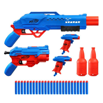 Alpha Strike Mission Ops Set Includes 4 Blasters, 2 Half-Targets, and 25 Official Nerf Elite Darts