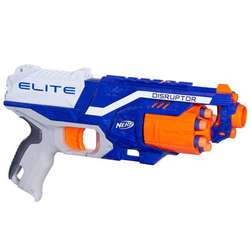 N-Strike Elite Disruptor Toy Blaster 6-Dart Rotating Drum, Slam Fire, Includes 6 Official Nerf Elite Darts, Toys for Kids, Teens, Adults