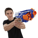 N-Strike Elite Disruptor Toy Blaster 6-Dart Rotating Drum, Slam Fire, Includes 6 Official Nerf Elite Darts, Toys for Kids, Teens, Adults