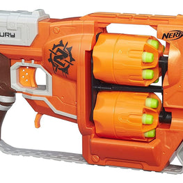 Zombie Strike FlipFury Blaster 2 Flipping 6-Dart Drums ,12 Nerf Zombie Strike Elite Darts