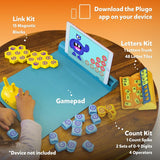 Plugo STEM Wiz Pack - Count, Letters & Link Kits for Kids Ages 4-10 Years (App Based, Device Not Included)